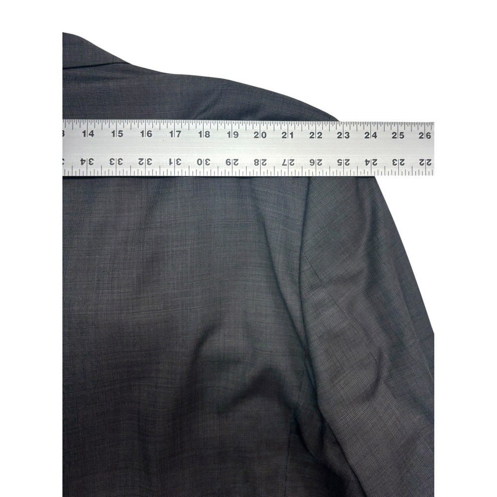 Gray Nailhead 54T 54L Blazer Jacket Sport Suit Coat 100% Wool All Season Mens - Picture 11 of 11